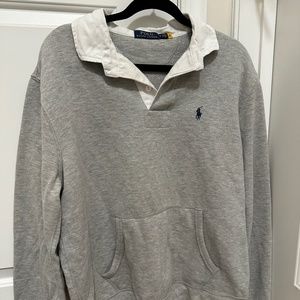Polo Collar Sweatshirt